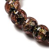 Handmade Dichroic Foil Glass Beads Strands DICH-U001-05G-3