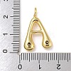 Rack Plating Brass Micro Pave Cubic Zirconia Pendants KK-A200-24G-A-3