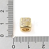 Brass Micro Pave Clear Cubic Zirconia European Beads KK-K368-01G-06-3