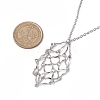 3Pcs 3 Styles 304 Stainless Steel Cable Chain Macrame Pouch Empty Stone Holder Necklace Making NJEW-JN04971-3