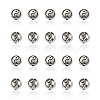 Craftdady 100Pcs 2 Style Zinc Alloy Beads FIND-CD0001-24-7