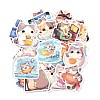 50Pcs Cartoon Cat Paper Self-Adhesive Picture Stickers STIC-C010-15-2