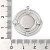 304 Stainless Steel Pendant Cabochon Settings STAS-K263-44P-3