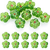 10Pcs Transparent Handmade Bumpy Lampwork Beads LAMP-TADJ0001-48D-1