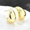 Brass Half Hoop Earrings LS-EJEW-H104-18G-4