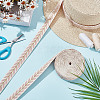 about 10.5~11 yards Ethnic Style Polycotton Jacquard Leaf Ribbons OCOR-GO0001-15B-5