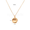 Stainless Steel Rhinestone Pendant Neckalces ZQ2711-2-2