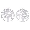 201 Stainless Steel Filigree Pendants STAS-R102-37P-1