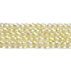 Electroplate Transparent Glass Beads Strands GLAA-H021-01A-FR04-2