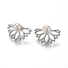 Alloy Stud Earrings EJEW-H107-01P-1