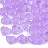 Transparent Spray Painted Glass Beads GLAA-N035-02-A04-1