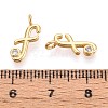 Brass Micro Pave Cubic Zirconia Charms KK-N263-97G-F-3