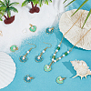 8Pcs 2 Colors Brass Enamel Pendants KK-PH0014-84-4