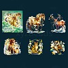 10Pcs 5 Styles Forest Theme PET Waterproof Stickers Sets DIY-B071-02E-2