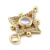 Brass Micro Pave Cubic Zirconia Pendants KK-L228-17G-2