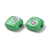 Spray Painted Alloy Enamel Beads PALLOY-M215-15C-3