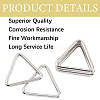 12Pcs Triangle Iron Linking Rings IFIN-CP0002-96P-5