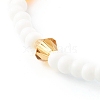 Imitation Austrian Crystal Bicone Glass Beads & Opaque Glass Beads Stretch Bracelets BJEW-JB06477-5