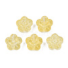 Transparent Spray Painted Glass Beads GLAA-N035-029-C06-1