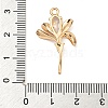 Brass Micro Pave Clear Cubic Zirconia Pendants ZIRC-U003-01G-04-3