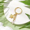 Maple Leaf & Cross Alloy Enamel Charm Keychains KEYC-JKC00985-02-2