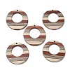 Wenge Wood & Sandalwood & White Ash Pendants WOOD-F013-03-1