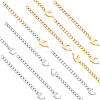 20Pcs 2 Colors 304 Stainless Steel Chain Extender STAS-UN0030-40-1