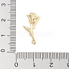 Brass Pave Clear Cubic Zirconia Pendants KK-Z061-12G-3