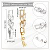 SUNNYCLUE 10Pcs 2 Colors Rack Plating Brass Clear Cubic Zirconia Watch Band Clasps KK-SC0003-10-2