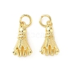Brass Charms KK-I381-06G-02-1