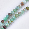 Natural Chrysoprase Beads Strands G-S333-4mm-037-1