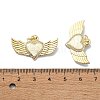 Brass Micro Pave Clear Cubic Zirconia Pendants KK-A221-19F-G-3