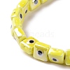 Handmade Porcelain Ceramic Beads Strands LAMP-B021-06J-4