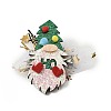 Christmas Theme Glitter Felt Fabric Alligator Hair Clip PHAR-U002-01K-1