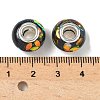 Transparent Resin Rondelle European Beads RESI-S023-29-3