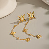304 Stainless Steel Rhinestone Tassel Stud Earrings for Women PH6693-1-1