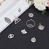 Tibetan Style Alloy Pendants & Cabochons & Pendants Rhinestone Setting PALLOY-PH0005-94AS-7