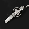 Natural Quartz Crystal Dowsing Pendulums G-C095-01P-02-4