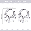 1Pair Alloy Chandelier Earrings EJEW-LP0008-035-2