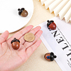 CHGCRAFT 4Pcs 4 Styles Wooden Acorn Box Jewelry Pendants WOOD-CA0001-65-3