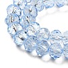 Transparent Baking Paint Glass Beads X1-DGLA-A034-T8mm-D13-3