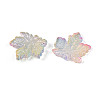 Baking Paint Transparent Glass Pendants DGLA-N014-11B-02-2
