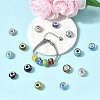 Mixed Styles Handmade Lampwork Large Hole Rondelle European Beads LPDL-L003-03-4