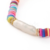 Rainbow Polymer Clay Heishi Beads Stretch Bracelets BJEW-JB05865-05-2