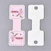 Fold Over Cardboard Paper Jewelry Display Cards for Necklace & Bracelet Storage CDIS-N004-16-2
