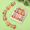 12Pcs 3 Colors Cartoon Fox Silicone Beads JX716A-5