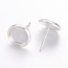 Brass Stud Earring Settings LS-IFIN-Q006-S-2