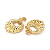 Real 18K Gold Plated Brass Dangle Stud Earrings EJEW-P252-07C-G-2