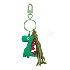 Cute PVC Dinosaur Tassel Keychain KEYC-JKC00602-1