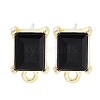 Alloy Glass Rhinestone Stud Earring Finding Accessories FIND-U006-12G-01-1